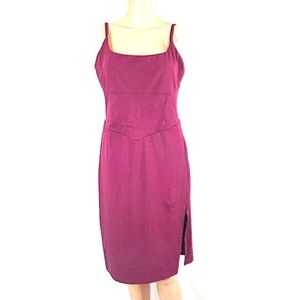 New HALARA Burgundy DRESS Women Large NWT Party Work  MENWOMENSTYLES Casual zz